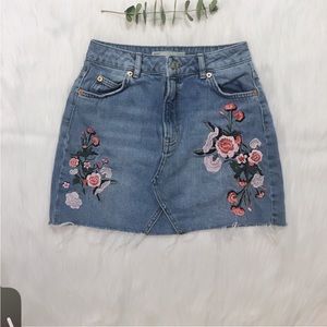TopShop Moto Denim Mini Skirt